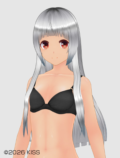 前髪「ガーリーショート」／後髪「ロングストレート」／横髪「ロングもみあげ」