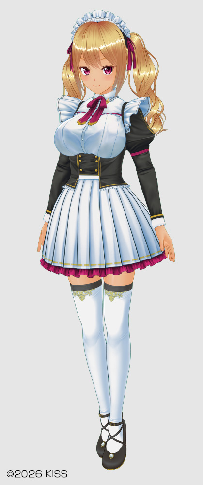 ギャルメイド服／ギャル髪型（ギャルフロント、ギャルツインテールバインド、ギャルふわツインテール）／セクシーギャルランジェリーセット